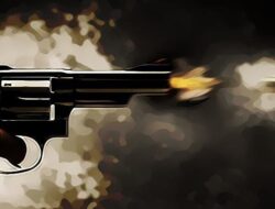 Foto ilustrasi Penembakan peringatan.